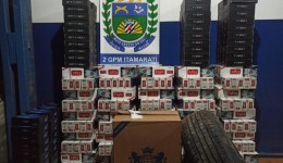 PM apreende veículo com produtos contrabandeados do Paraguai