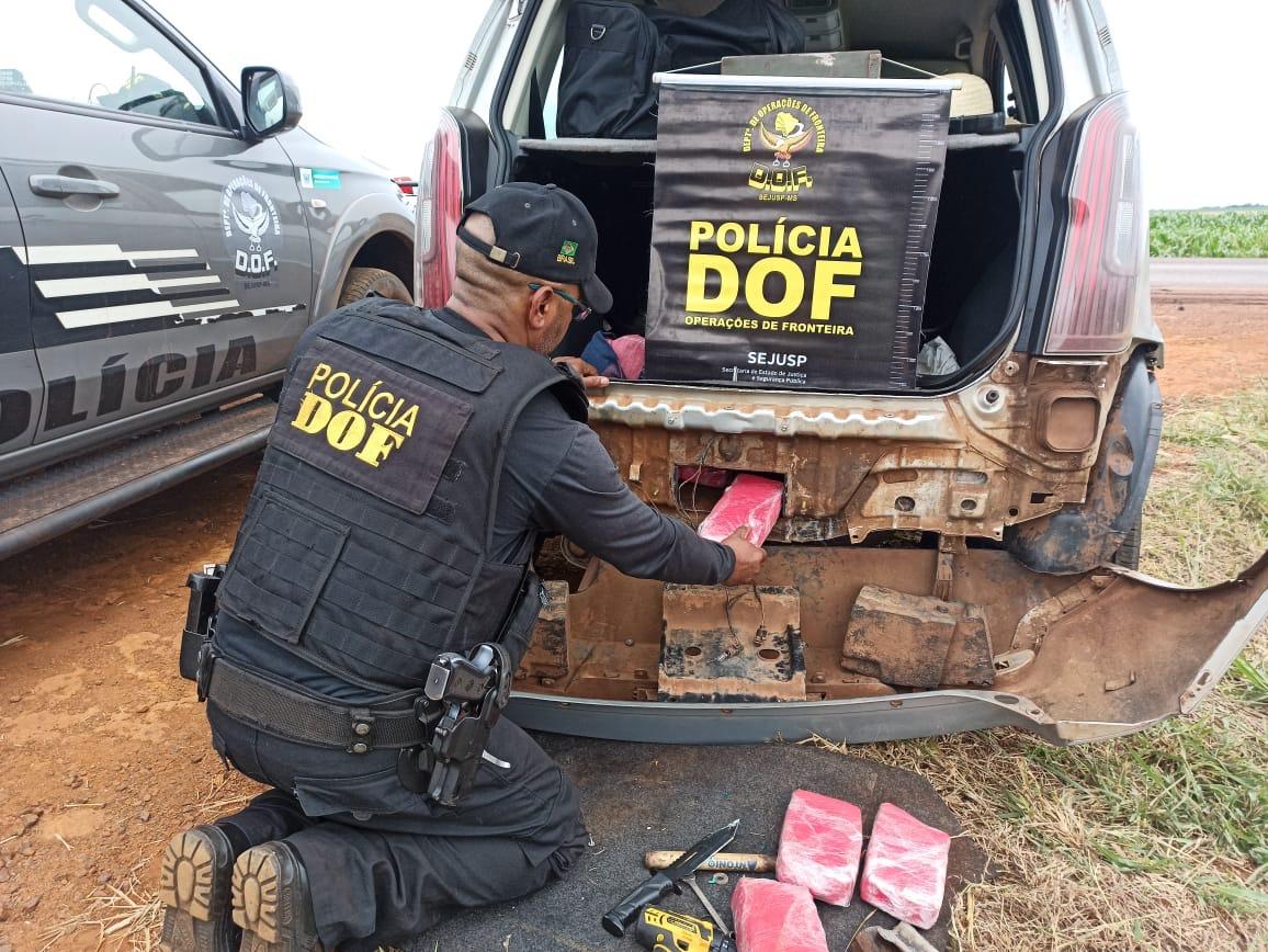  Veículo que seguia para Amambai com pasta base de cocaína foi apreendido pelo DOF durante a Operação Hórus
