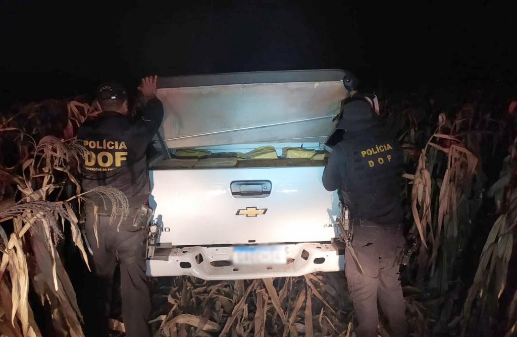 Camionete carregada com mais de uma tonelada de maconha foi recuperada pelo DOF durante Operação