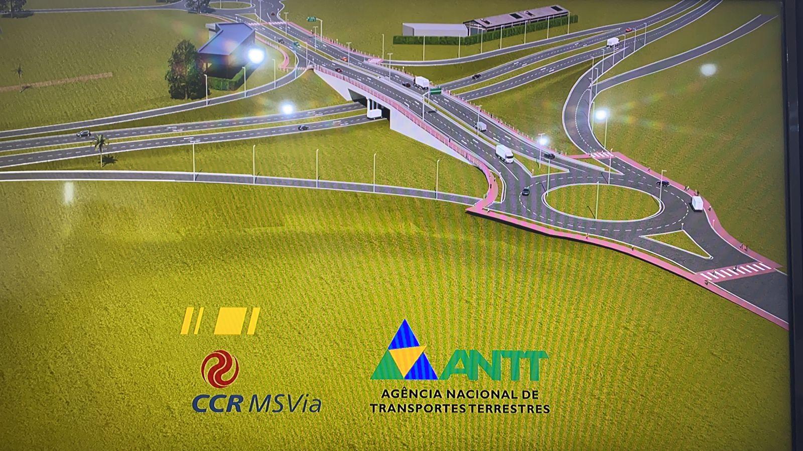 CCR VIAS MS anuncia obra de construção de trevo de Dourados  no Km 258 