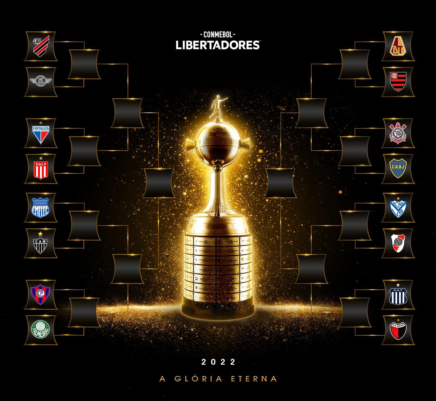 Conmebol faz sorteio dos jogos das oitavas de final da Libertadores