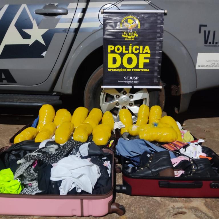 DOF apreende droga em ônibus e van em Ponta Porã e Amambai