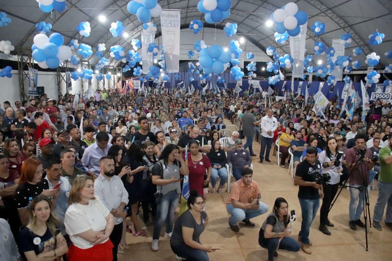 Ato político reúne duas mil pessoas em apoio a Dr. Eudélio