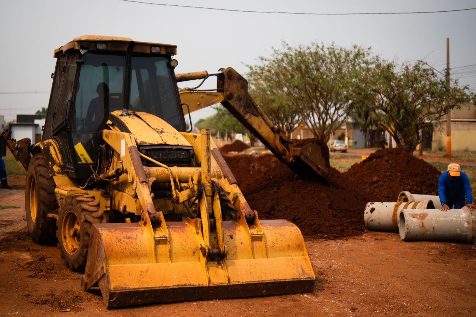 Começam obras de asfalto e drenagem no Residencial Bonanza